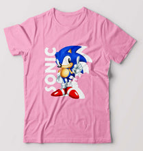 Load image into Gallery viewer, Sonic T-Shirt for Men-Light Baby Pink-Ektarfa.online