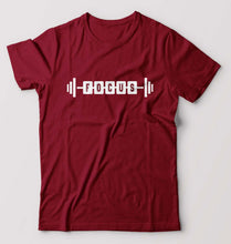 Load image into Gallery viewer, Gym Focus T-Shirt for Men-Maroon-Ektarfa.online