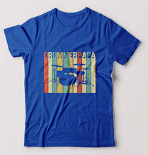 Load image into Gallery viewer, Drummer Papa T-Shirt for Men-Royal Blue-Ektarfa.online