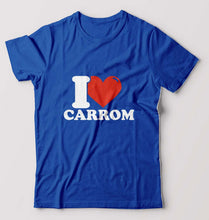 Load image into Gallery viewer, I Love Carrom T-Shirt for Men-Royal Blue-Ektarfa.online