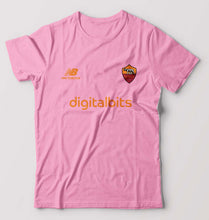 Load image into Gallery viewer, A.S. Roma 2021-22 T-Shirt for Men-Light Baby Pink-Ektarfa.online
