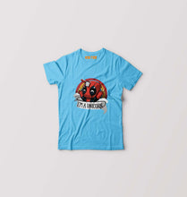 Load image into Gallery viewer, Deadpool Unicorn T-Shirt for Boy/Girl-Light Blue-Ektarfa.online