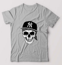 Load image into Gallery viewer, Hip Hop Skull NY T-Shirt for Men-Grey Melange-Ektarfa.online