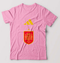 Load image into Gallery viewer, Spain Football T-Shirt for Men-Light Baby Pink-Ektarfa.online