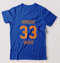 Load image into Gallery viewer, Hardik Pandya winner dinner T-Shirt for Men-Royal Blue-Ektarfa.online