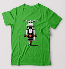 Load image into Gallery viewer, Bullet With Your Number - royal enfield T-Shirt for Men-Flag Green-Ektarfa.online