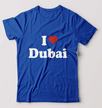 Load image into Gallery viewer, I Love Dubai T-Shirt for Men-Royal Blue-Ektarfa.online