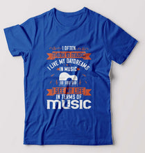 Load image into Gallery viewer, Music T-Shirt for Men-Royal Blue-Ektarfa.online