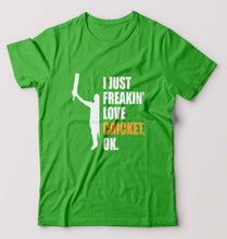Load image into Gallery viewer, Love Cricket T-Shirt for Men-flag green-Ektarfa.online