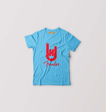 Load image into Gallery viewer, Fender Rock Hand Kids T-Shirt for Boy/Girl-Light Blue-Ektarfa.online