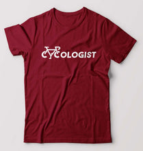 Load image into Gallery viewer, Cycologist T-Shirt for Men-Maroon-Ektarfa.online