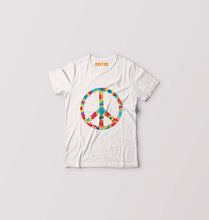 Load image into Gallery viewer, Trippy Psychedelic Peace Kids T-Shirt for Boy/Girl-White-Ektarfa.online