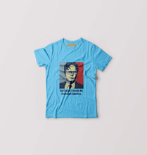 Load image into Gallery viewer, Dwight Schrute T-Shirt for Boy/Girl-Light Blue-Ektarfa.online