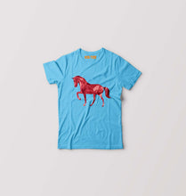 Load image into Gallery viewer, HORSE Kids T-Shirt for Boy/Girl-Light blue-Ektarfa.online