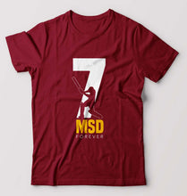 Load image into Gallery viewer, MS Dhoni (MSD) T-Shirt for Men-Maroon-Ektarfa.online
