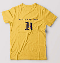 Load image into Gallery viewer, Lewis Hamilton F1 T-Shirt for Men-Golden yellow-Ektarfa.online