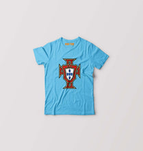 Load image into Gallery viewer, Portugal Football Kids T-Shirt for Boy/Girl-Light Blue-Ektarfa.online
