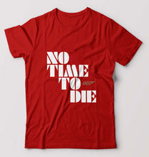 Load image into Gallery viewer, No Time To Die James Bond 007 T-Shirt for Men-Red-Ektarfa.online