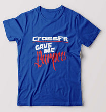 Load image into Gallery viewer, CrossFit Gym Burpees T-Shirt for Men-Royal Blue-Ektarfa.online