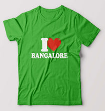 Load image into Gallery viewer, I Love BANGALORE T-Shirt for Men-flag green-Ektarfa.online