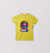 Load image into Gallery viewer, Geek Kids T-Shirt for Boy/Girl-Yellow-Ektarfa.online