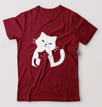 Load image into Gallery viewer, Cat T-Shirt for Men-Maroon-Ektarfa.online