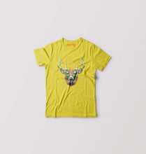 Load image into Gallery viewer, TRIANGLE_DEER Kids T-Shirt for Boy/Girl-Yellow-Ektarfa.online