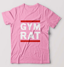Load image into Gallery viewer, Gym Rat T-Shirt for Men-Light Baby Pink-Ektarfa.online