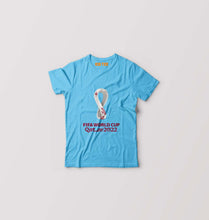 Load image into Gallery viewer, FIFA World Cup Qatar 2022 T-Shirt for Boy/Girl-Light Blue-Ektarfa.online