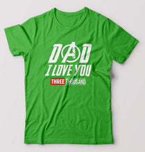 Load image into Gallery viewer, Dad I Love You 3000 T-Shirt for Men-Flag Green-Ektarfa.online