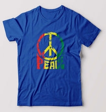 Load image into Gallery viewer, Bob Marley Peace T-Shirt for Men-Royal blue-Ektarfa.online