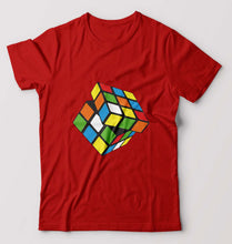 Load image into Gallery viewer, Rubik's Cube T-Shirt for Men-Red-Ektarfa.online
