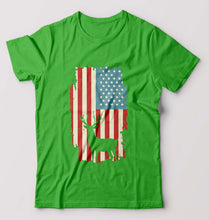 Load image into Gallery viewer, Deer T-Shirt for Men-flag green-Ektarfa.online