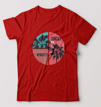 Load image into Gallery viewer, Sunset California T-Shirt for Men-Red-Ektarfa.online