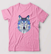Load image into Gallery viewer, Wolf T-Shirt for Men-Light Baby Pink-Ektarfa.online