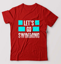 Load image into Gallery viewer, Swimming T-Shirt for Men-Red-Ektarfa.online