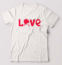 Load image into Gallery viewer, Love Table Tennis (TT) T-Shirt for Men-White-Ektarfa.online