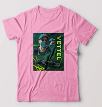Load image into Gallery viewer, Sebastian Vettel F1 T-Shirt for Men-Light Baby Pink-Ektarfa.online