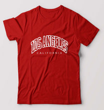 Load image into Gallery viewer, Varsity Los Angeles T-Shirt for Men-Red-Ektarfa.online