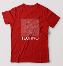 Load image into Gallery viewer, Techno T-Shirt for Men-Red-Ektarfa.online