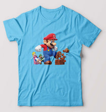 Load image into Gallery viewer, Mario T-Shirt for Men-Light Blue-Ektarfa.online