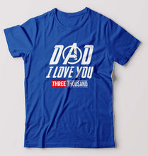 Load image into Gallery viewer, Dad I Love You 3000 T-Shirt for Men-Royal Blue-Ektarfa.online