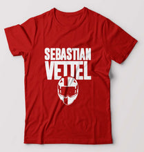 Load image into Gallery viewer, Sebastian Vettel F1 T-Shirt for Men-Red-Ektarfa.online