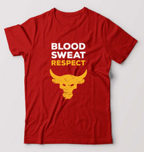 Load image into Gallery viewer, Blood Sweat Respect Gym T-Shirt for Men-Red-Ektarfa.online