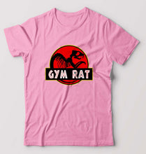 Load image into Gallery viewer, Gym Rat T-Shirt for Men-Light Baby Pink-Ektarfa.online