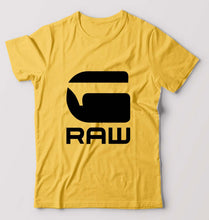 Load image into Gallery viewer, G Raw T-Shirt for Men-Golden yellow-Ektarfa.online