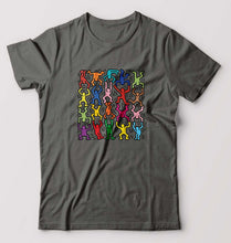 Load image into Gallery viewer, Keith Haring Funny T-Shirt for Men-Charcoal-Ektarfa.online