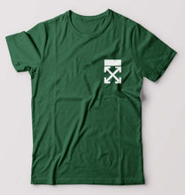 Load image into Gallery viewer, off White logo T-Shirt for Men-Bottle Green-Ektarfa.online