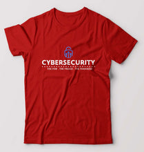 Load image into Gallery viewer, Cyber Security T-Shirt for Men-Red-Ektarfa.online