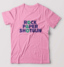 Load image into Gallery viewer, Rock Paper Shotgun T-Shirt for Men-Light Baby Pink-Ektarfa.online
